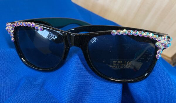 Black Sunglasses w/ Austrian Crystals