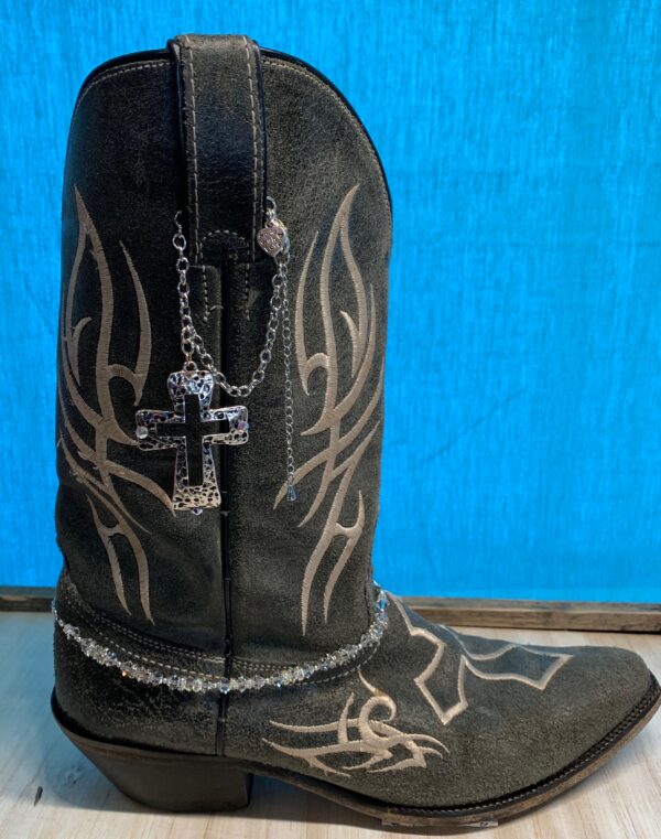 Boot Drop Chains w/Austrian Crystals