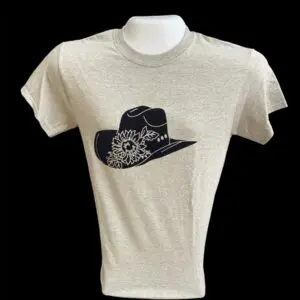 Crew Neck - Navy Cowboy Hat
