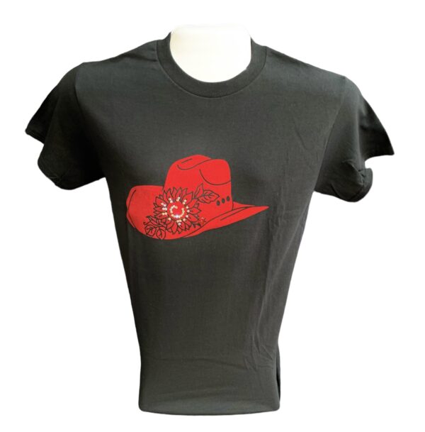 Crew Neck - Red Cowboy Hat